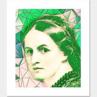 Anne Bronte Green Portrait | Anne Bronte Artwork 8 Posters and Art